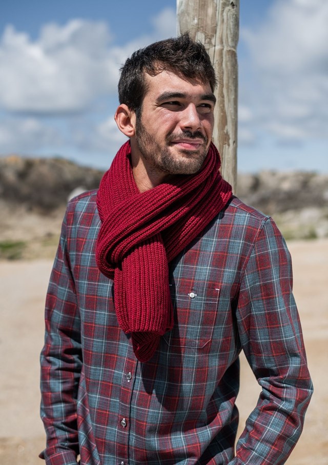 Écharpe CHANTERELLE - Made in France - Bordeaux 2