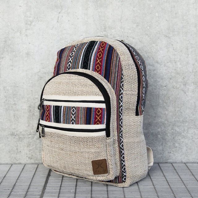 sac en chanvre éthique et écoresponsable fait main motifs ethniques