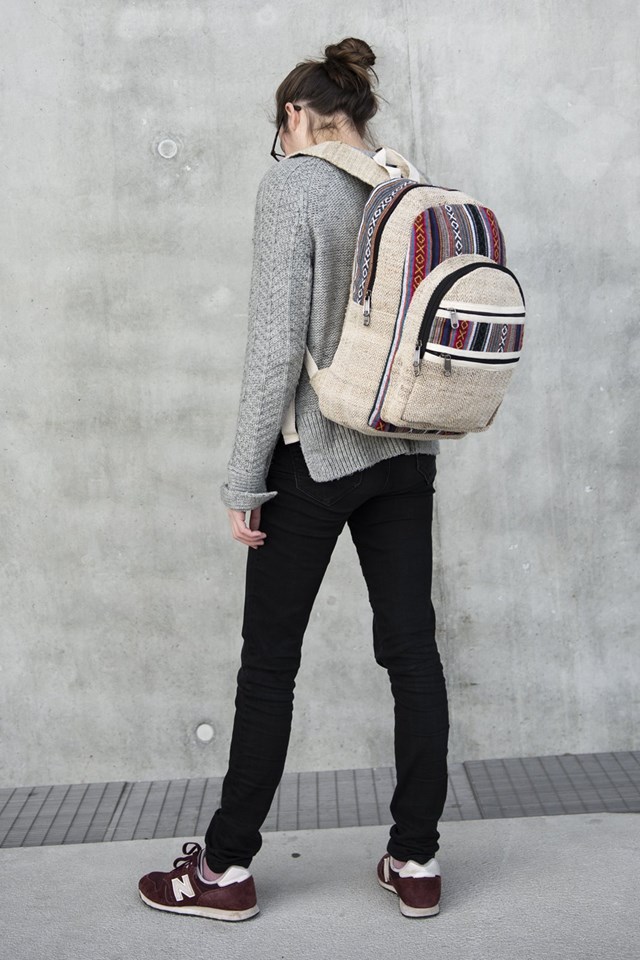 sac en chanvre éthique et écoresponsable fait main motifs ethniques