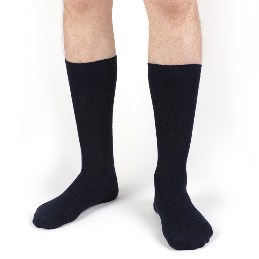 chaussettes bleu pour hommes