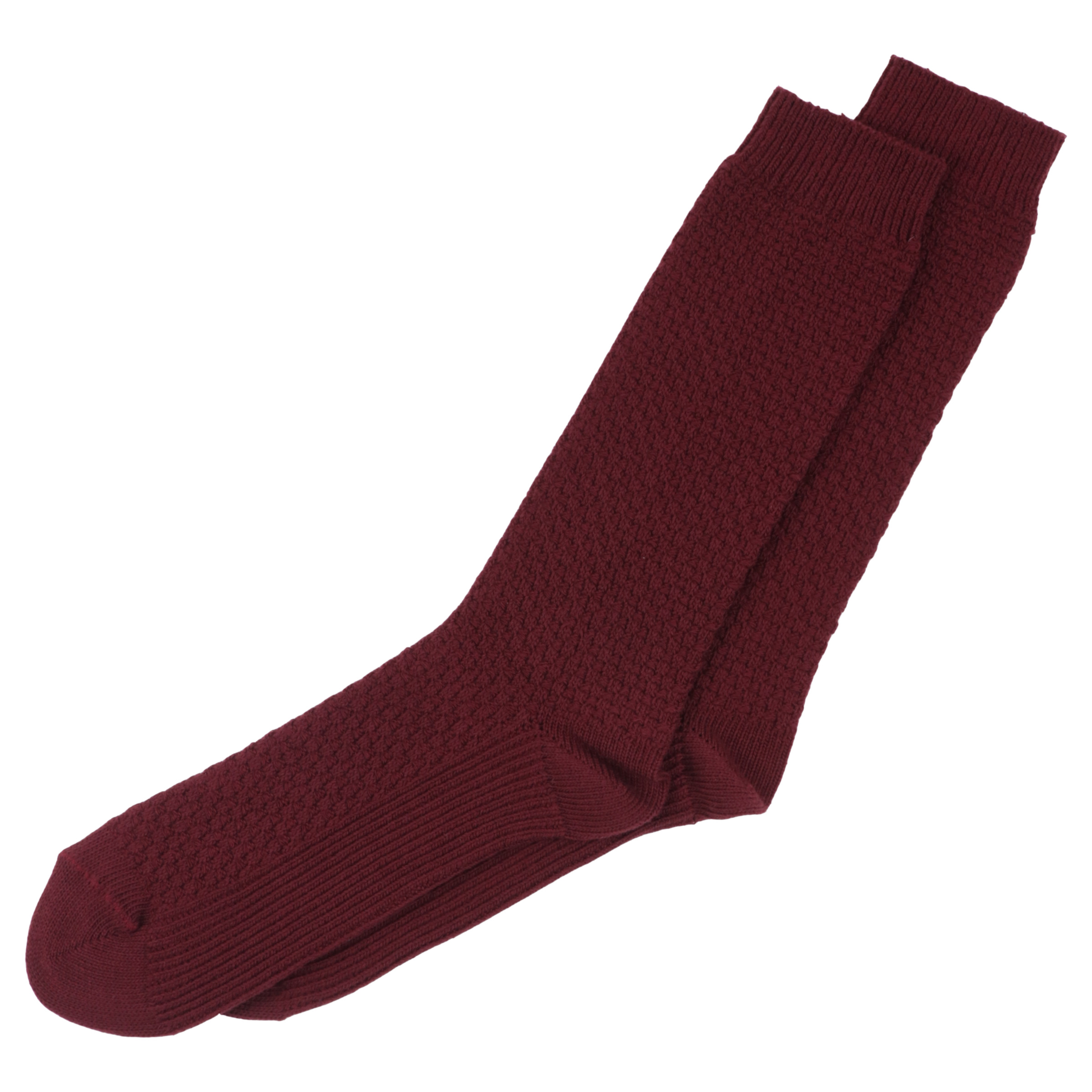 Chaussettes bordeaux homme
