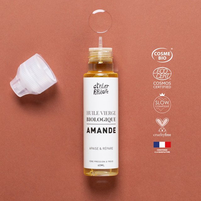 Huile vierge biologique d’Amande douce | 60mL 3