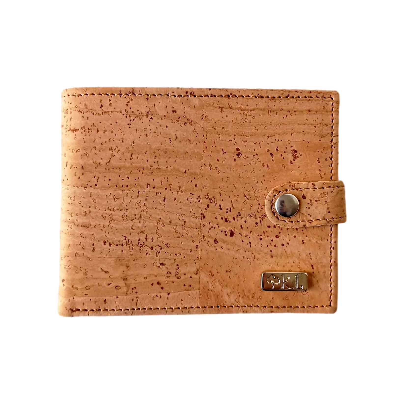 Portefeuille homme en liège marron Alex 8