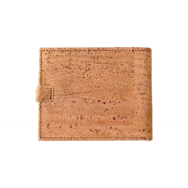 Portefeuille homme en liège marron Alex 9