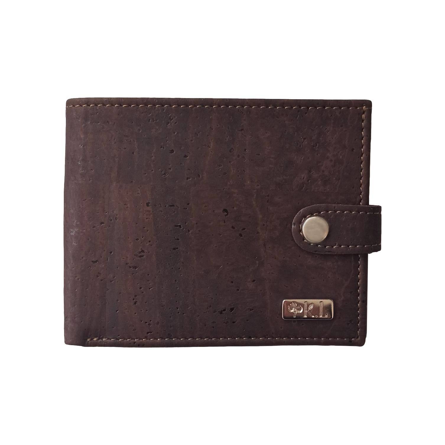 Portefeuille homme en liège marron Alex 12