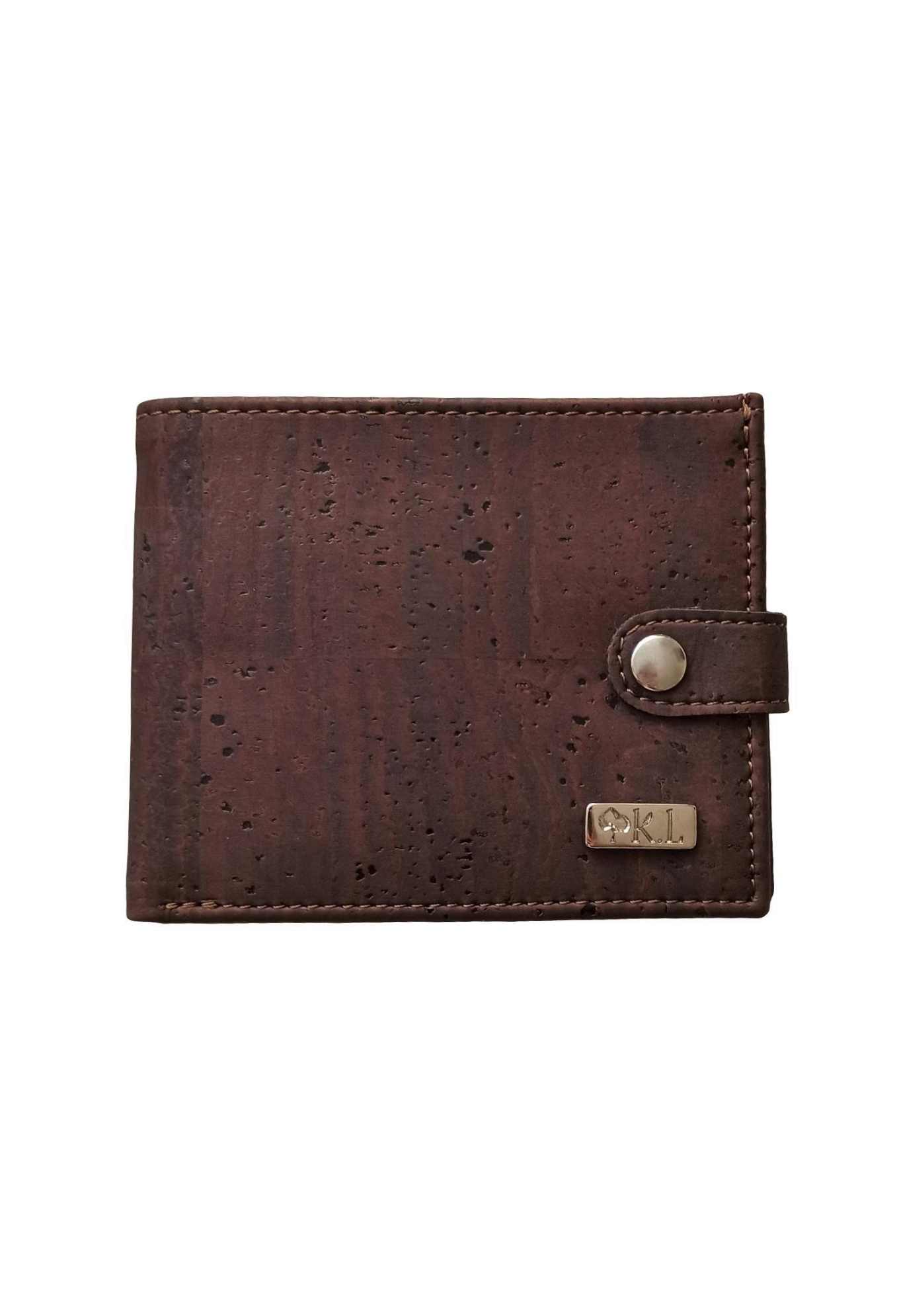 Portefeuille homme en liège marron Alex 13
