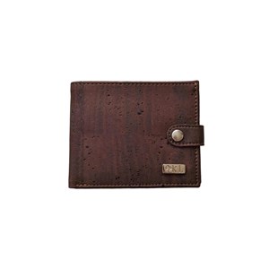 Portefeuille homme en liège marron Alex