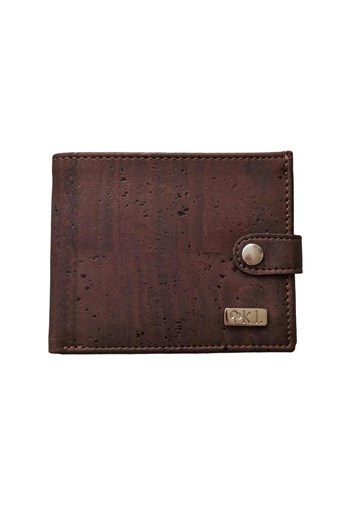 Portefeuille homme en liège marron Alex