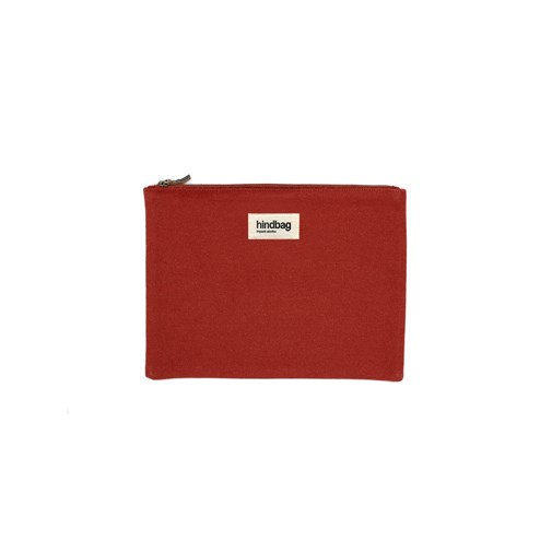 Pochette EMA, rouge terracotta, coton bio