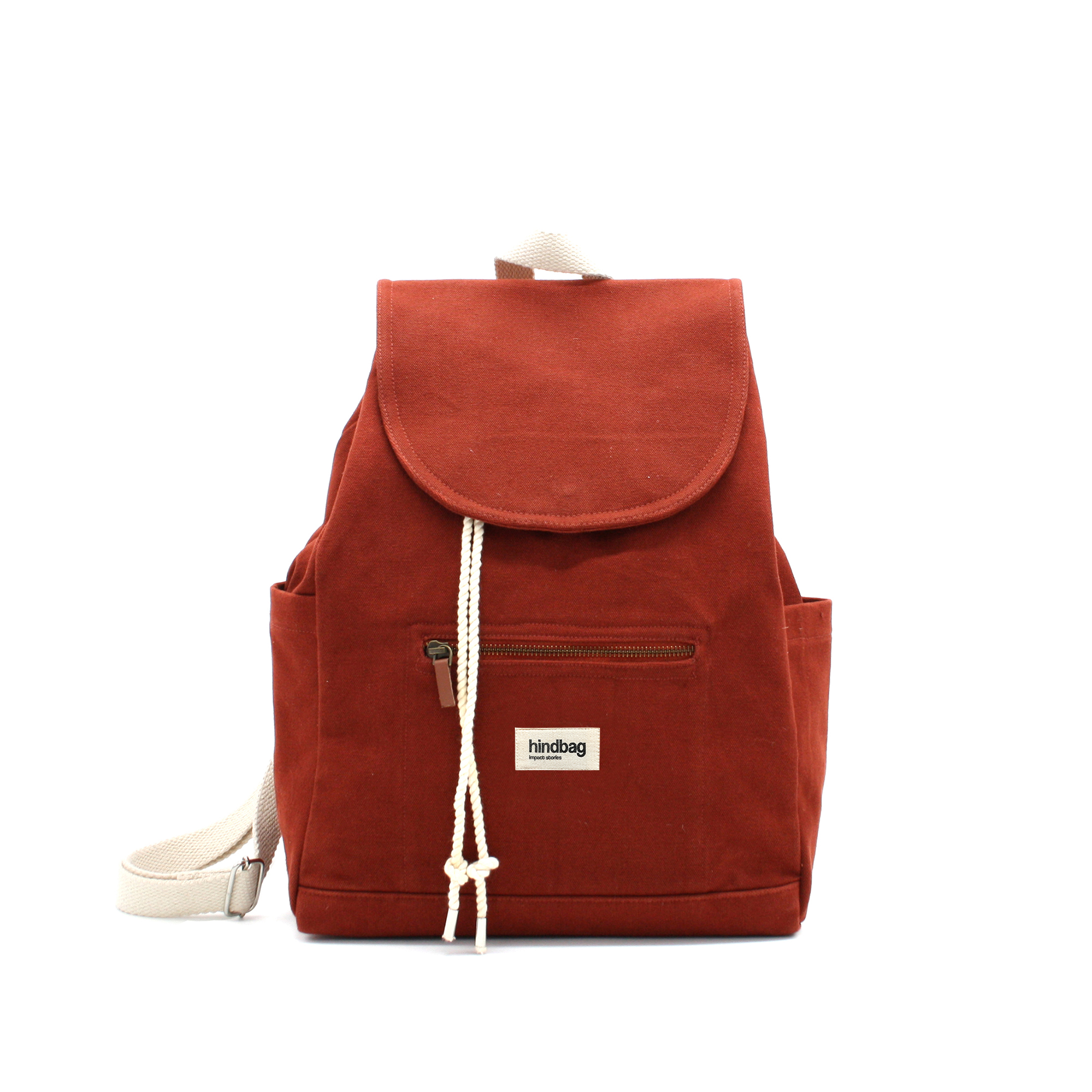 Sac à dos ELIOT, terracotta, coton bio 4