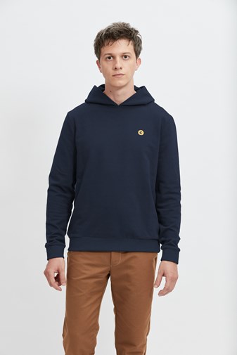 Sweat capuche bleu foncé