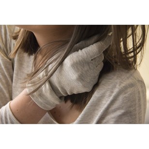 Gants apaisants pour femme - Gris chiné