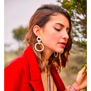 Boucles d'oreilles en ivoire végétal - Les Joueuses
