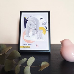DO NOT CUT - Affichette Ours Polaire