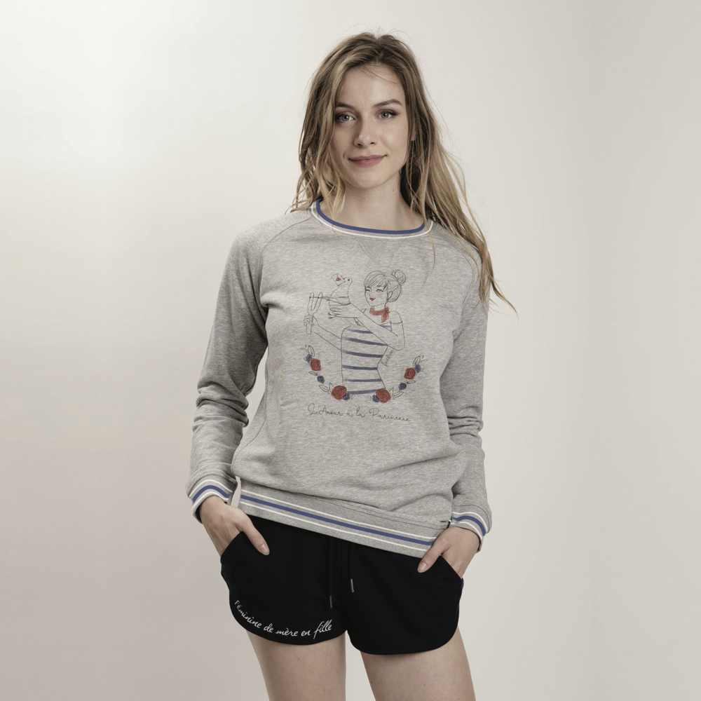 Sweat gris - L'Amour à la Parisienne 2