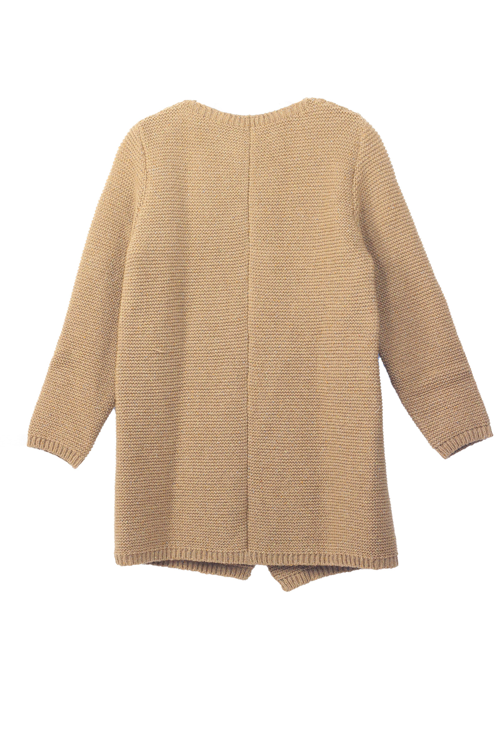 Manteau en laine reyclée - café 3