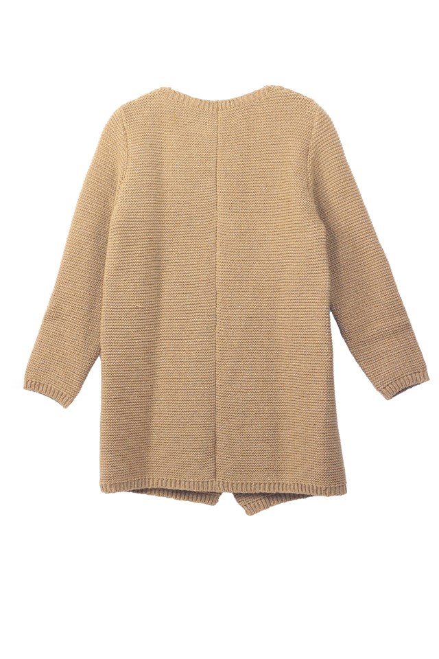 Manteau ERABLE  en laine reyclée - camel 3