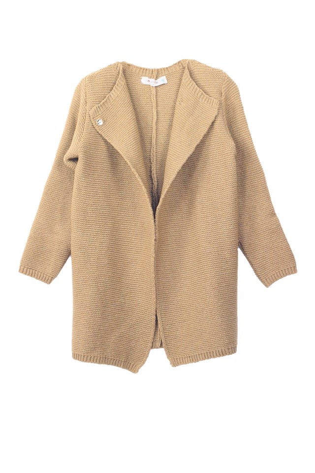 Manteau ERABLE  en laine reyclée - camel 4
