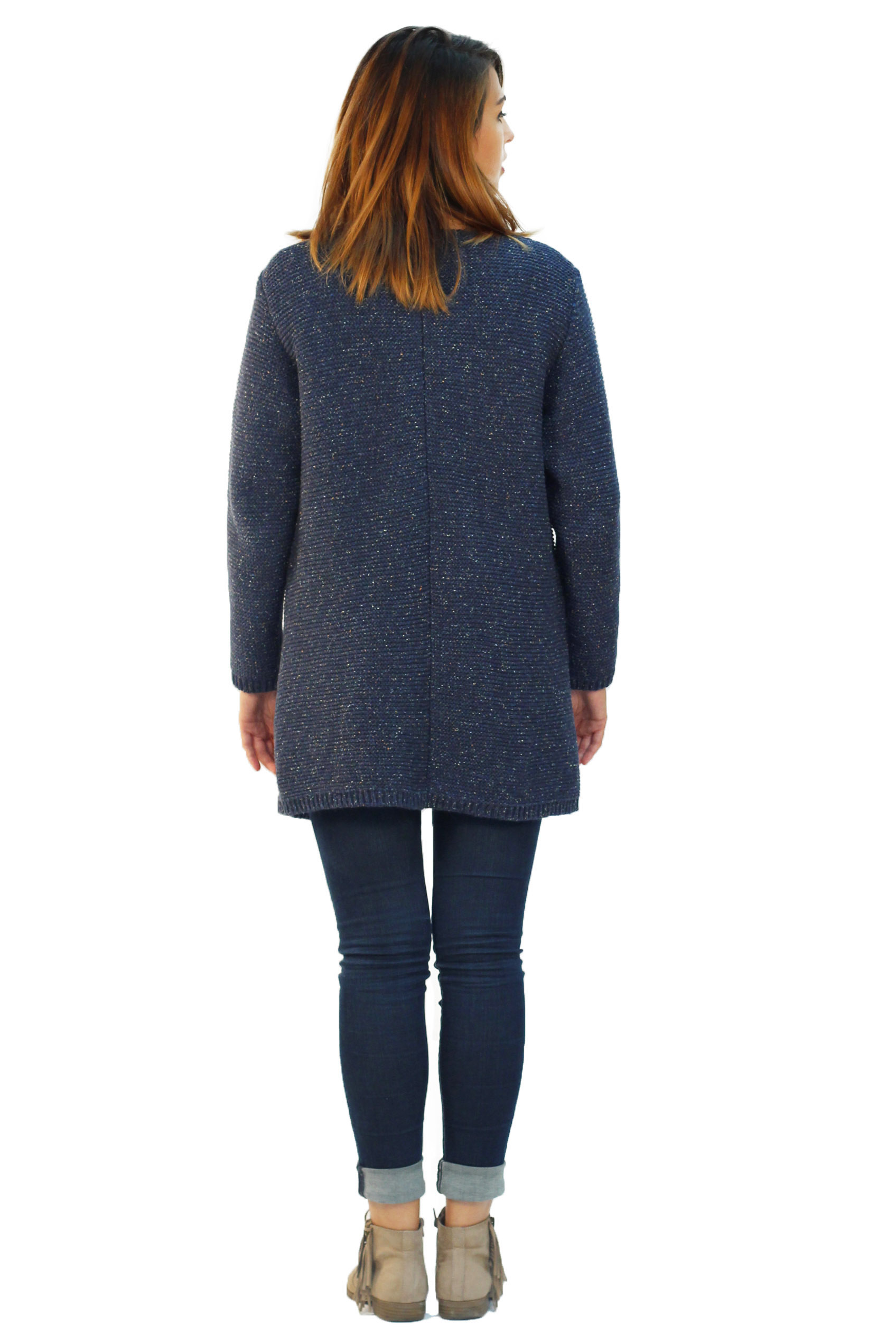 Manteau en laine reyclée - café 16