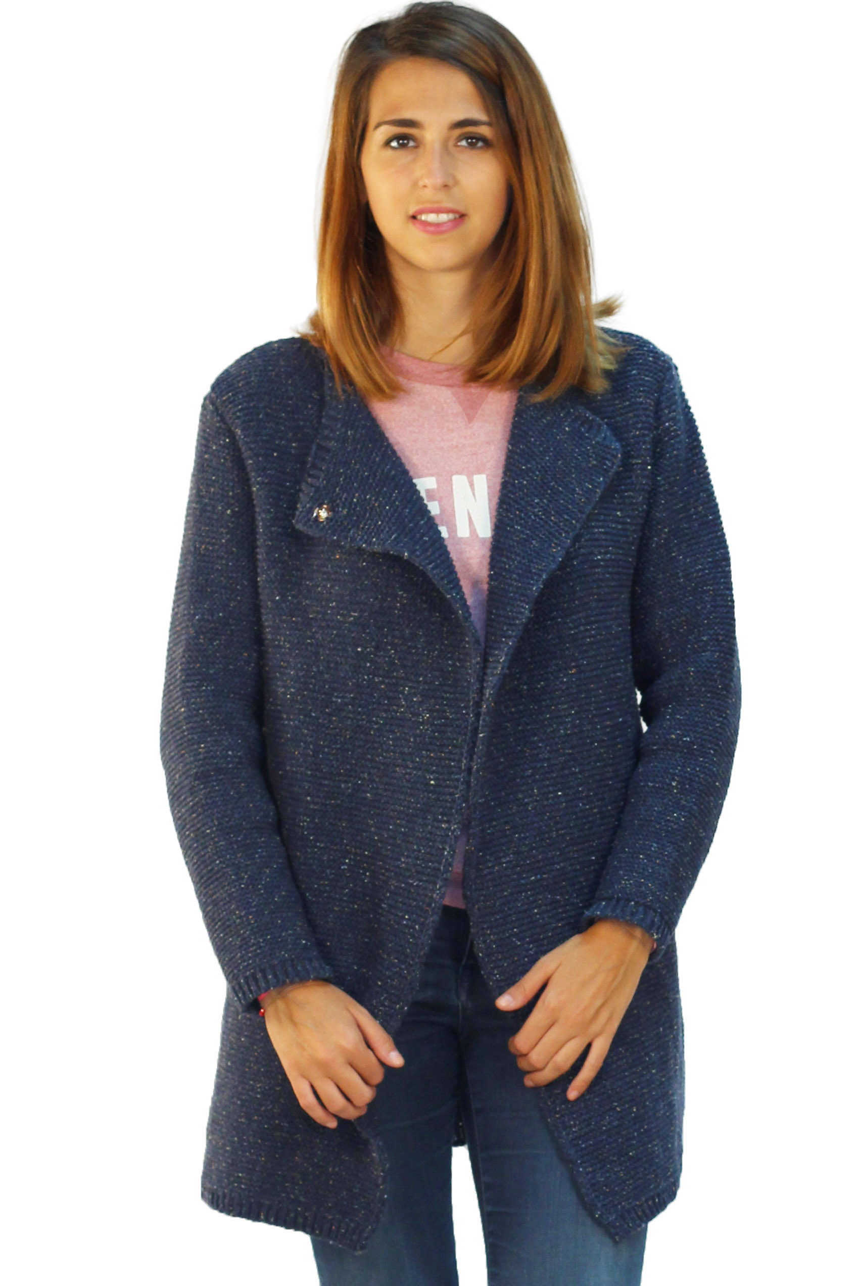 Manteau en laine reyclée - café 14