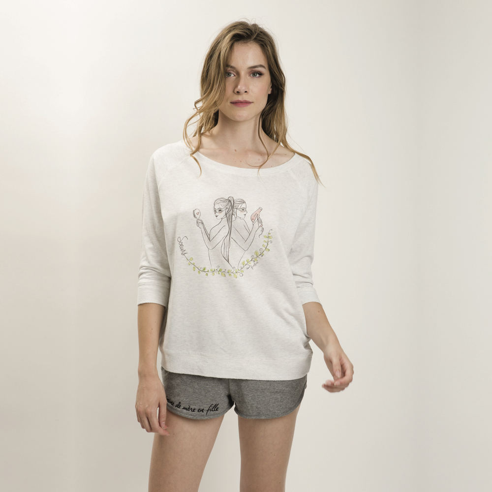 Sweat crème - Soeurs 2