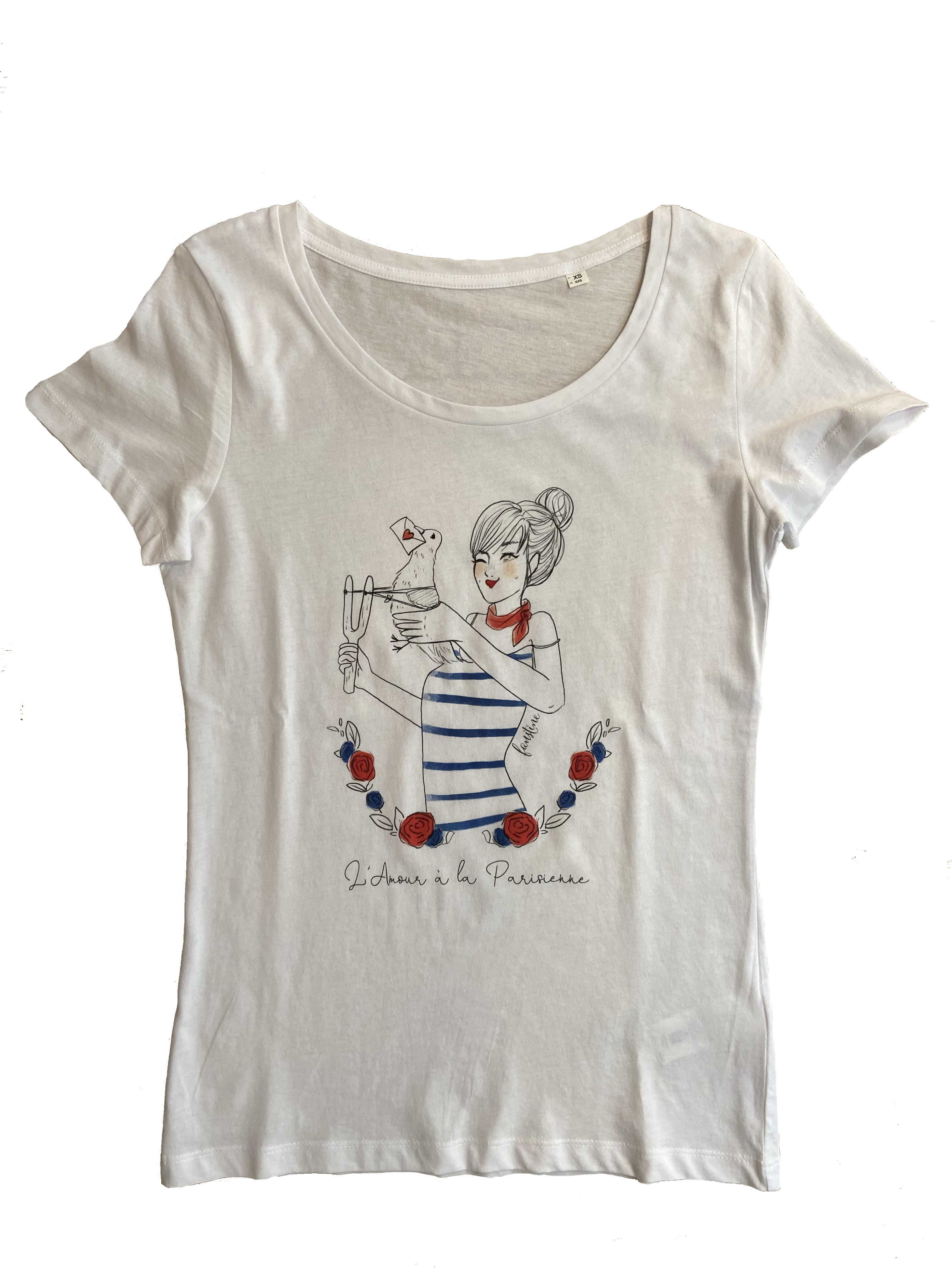 T-shirt blanc - L'Amour à la Parisienne 2