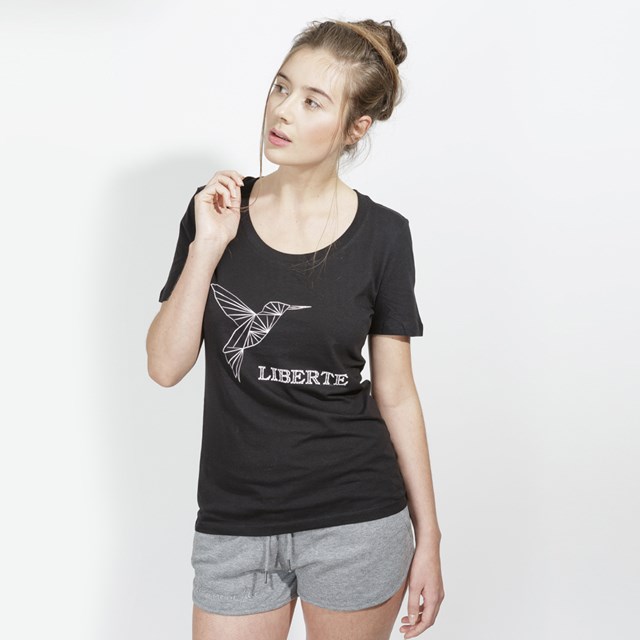 T-shirt noir - Liberté 2