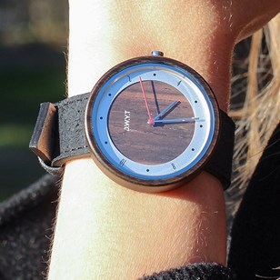 Montre en bois BLACK- Charbon