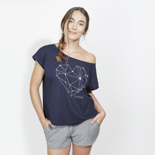 T-shirt loose marine - Galaxie