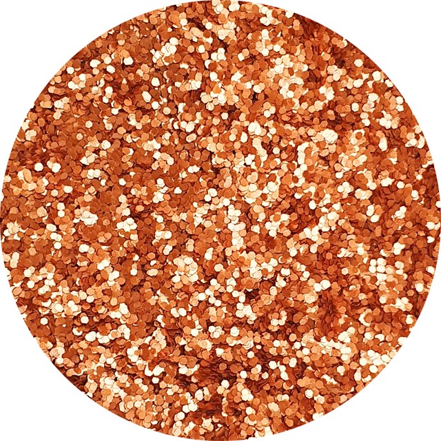Paillettes biodégradables cuivrées moyennes 2