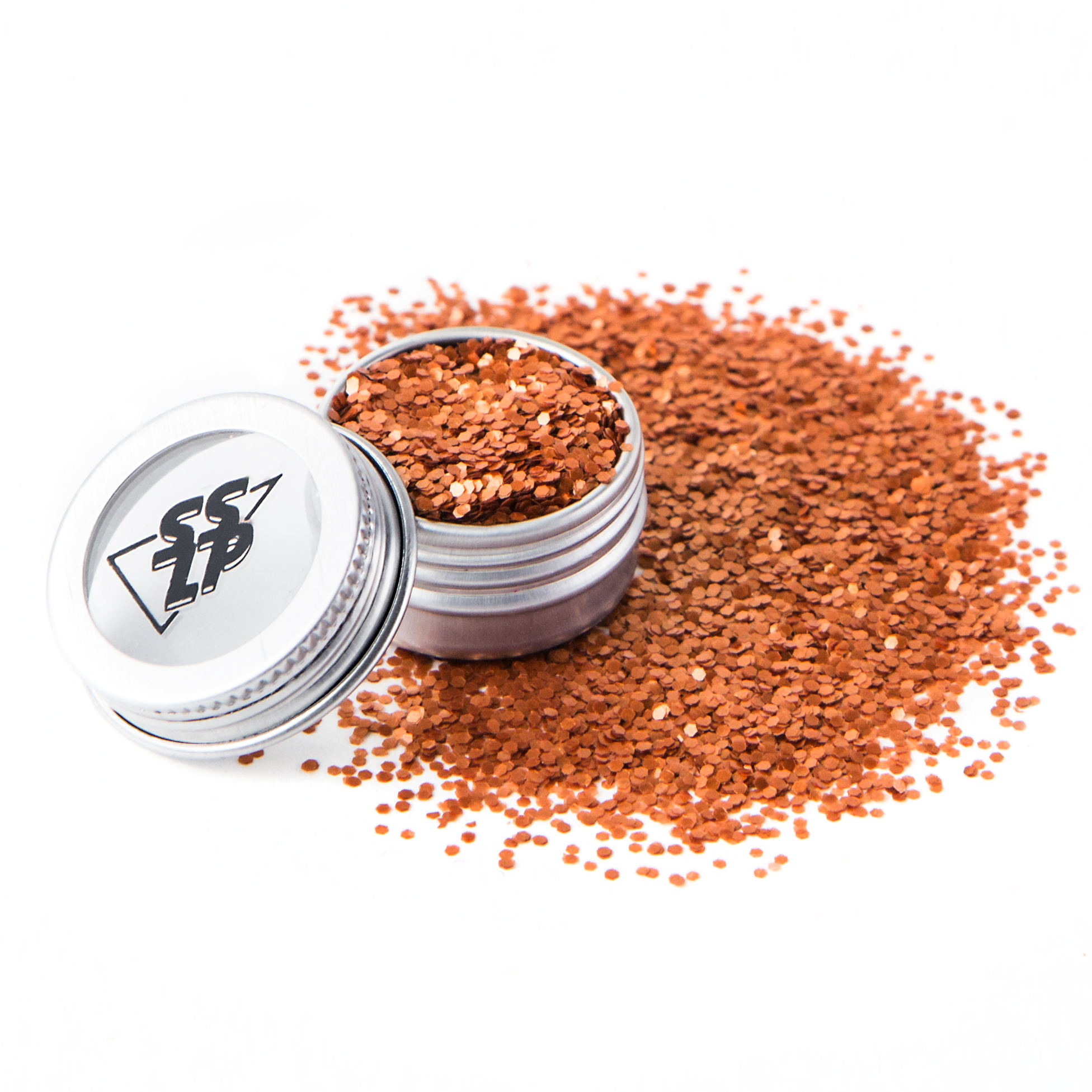 Paillettes biodégradables cuivrées moyennes 3