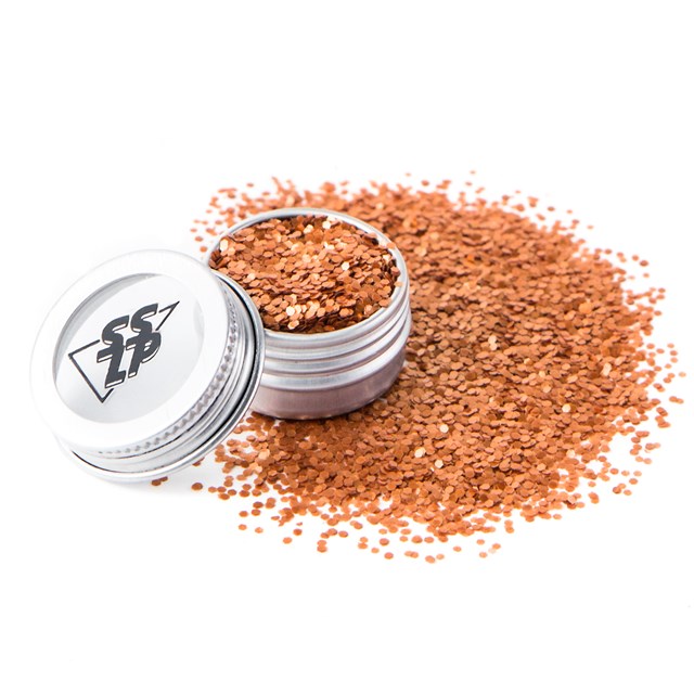 Paillettes biodégradables cuivrées moyennes 3