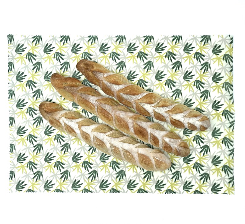 Wrap XXL pour le pain - Emballage alimentaire réutilisable en cire d'abeille 2