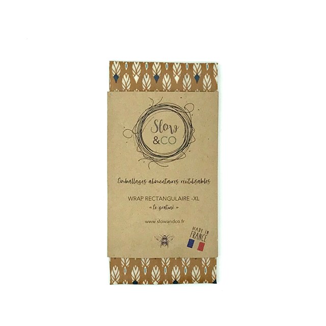 Wrap rectagulaire XL - Emballage alimentaire réutilisable en cire d'abeille 100% MADE IN FRANCE 7
