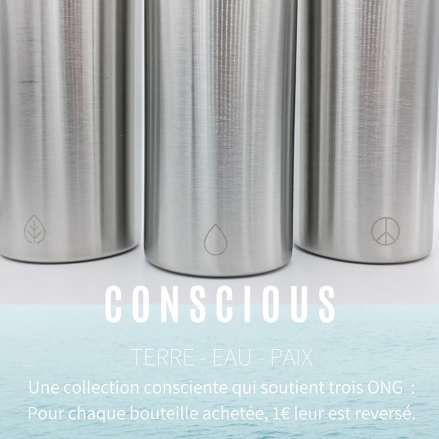 OAÏ x CONSCIOUS - La gourde inox isotherme nomade et durable 6
