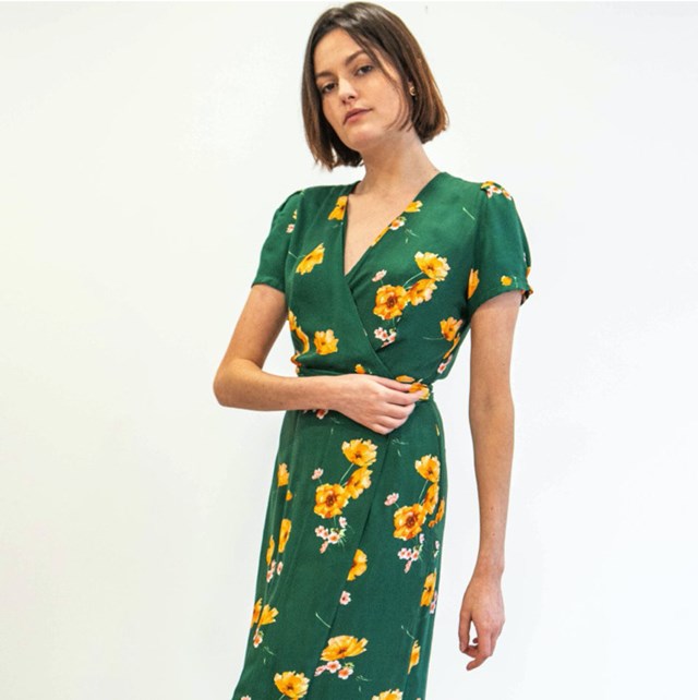 ZOALIE ROBE PORTEFEUILLE MANCHES COURTES 2