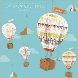 Kit créatif montgolfières en carton