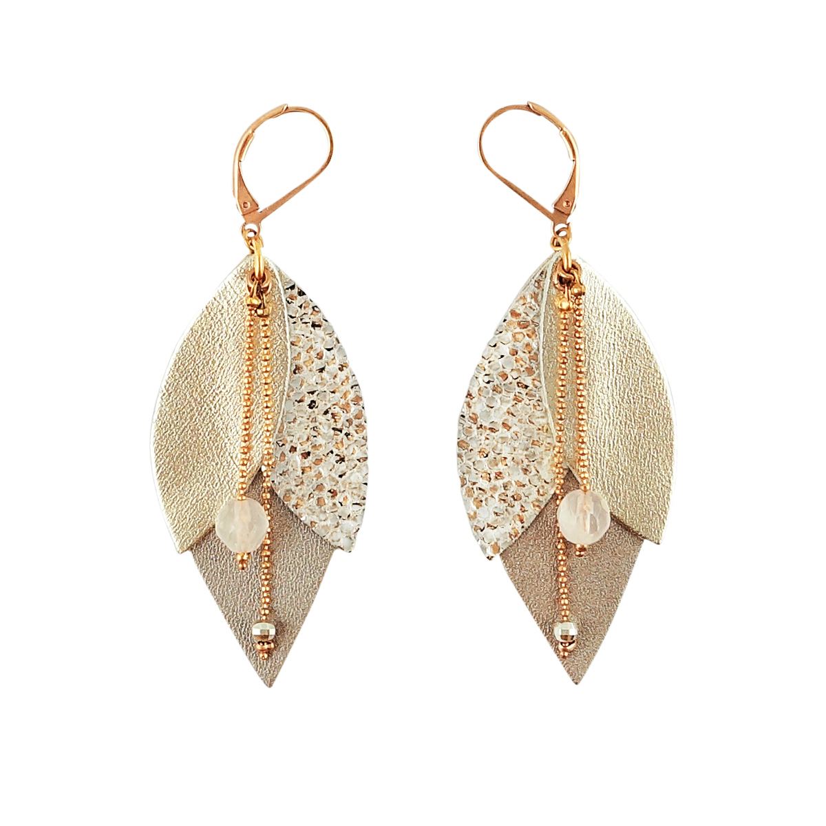 Boucles d'oreilles TULIPE labellisées "Fabriqué à Paris" 3