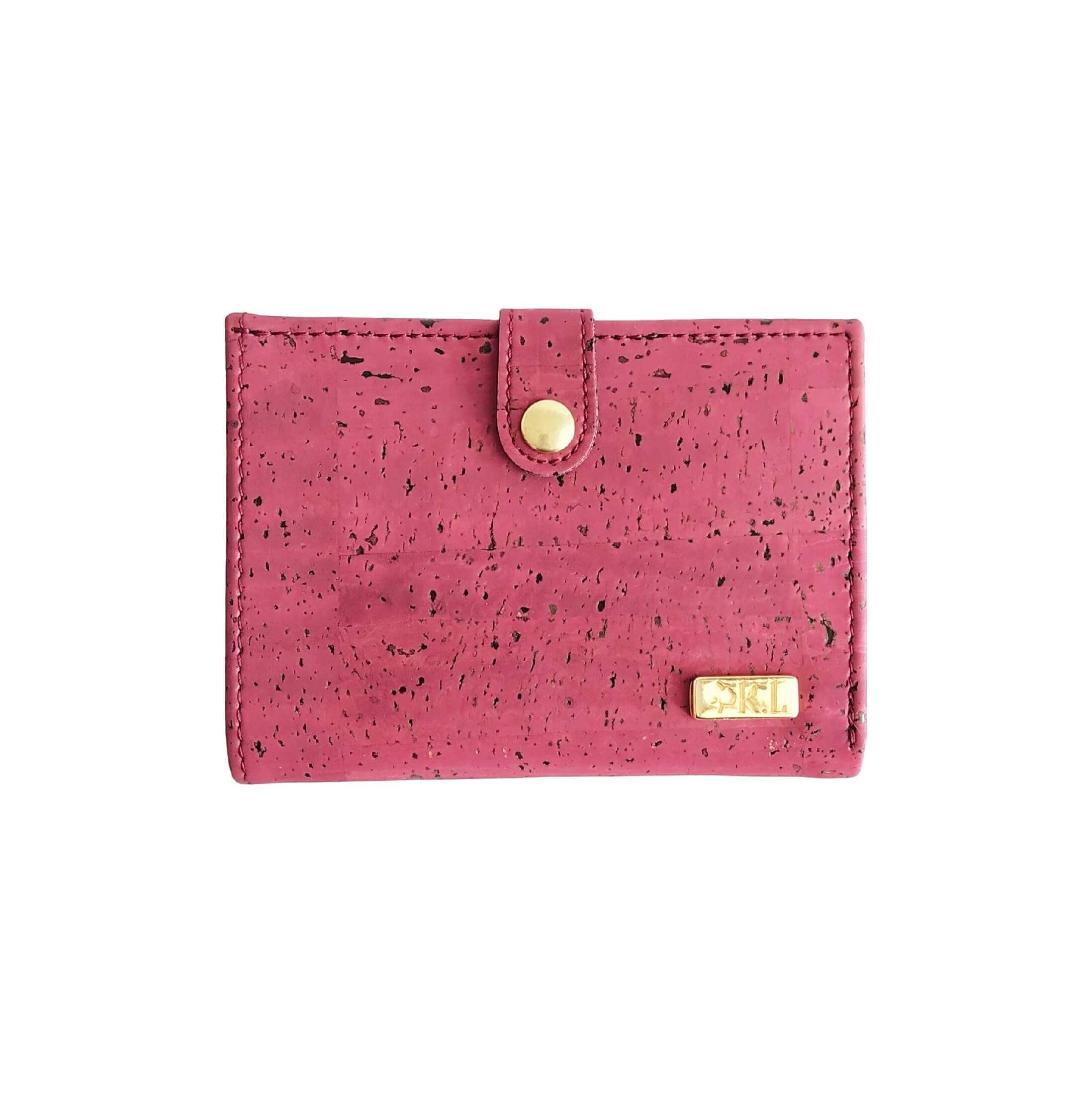 Porte-monnaie femme en liège Zoé bleu 3