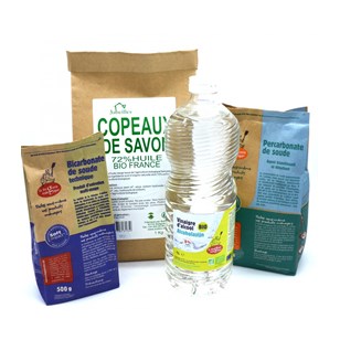 Kit lessive bio et adoucissant zéro déchet