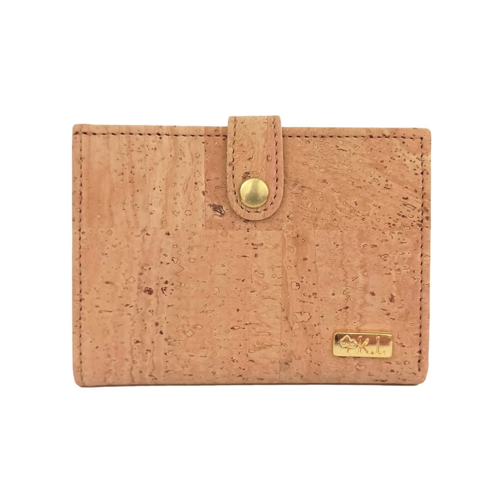 Porte-monnaie femme en liège Zoé bleu 10