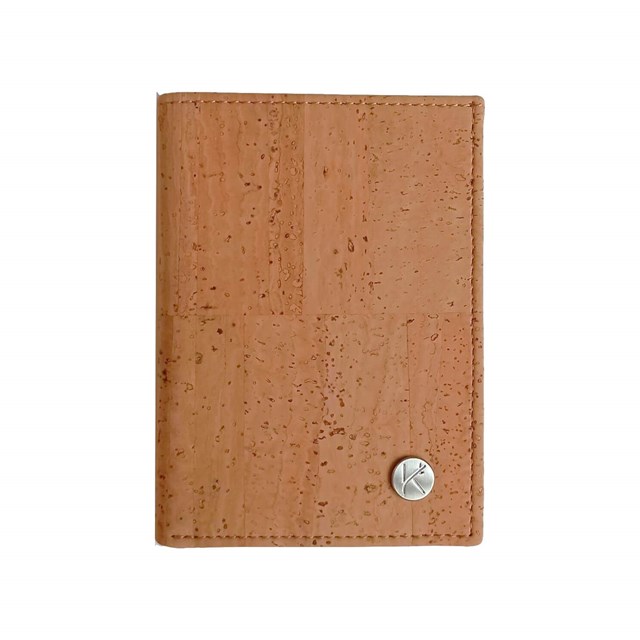 Portefeuille homme vegan en liège marron Sam, idée cadeau homme originale 10