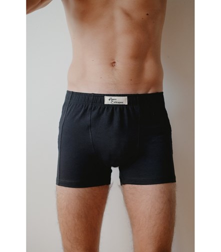 Boxer en coton bio - Noir