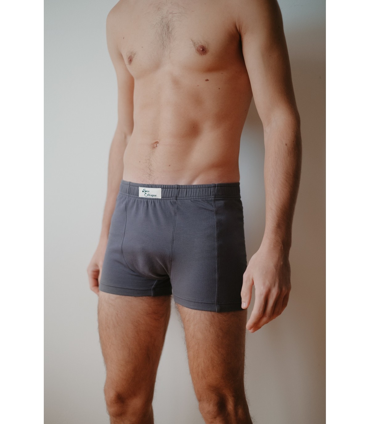 Boxer en coton bio - Gris foncé 2