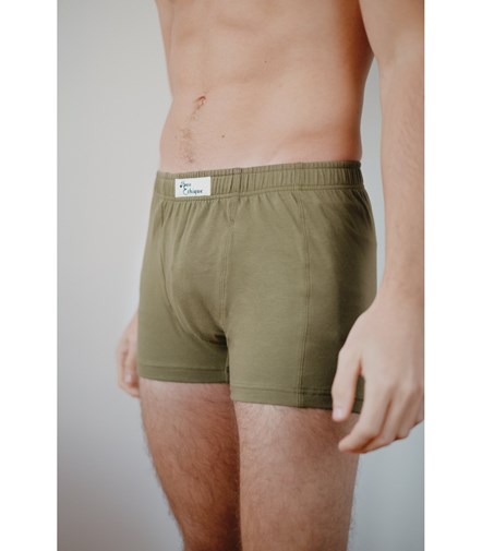 Boxer en coton bio - Olive