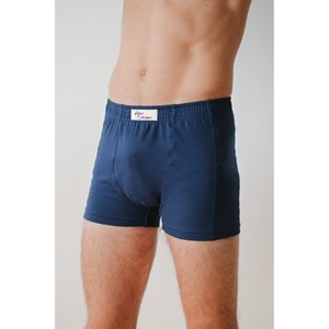 Boxer en coton bio - Bleu