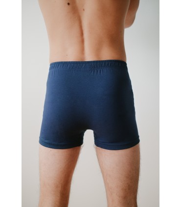 Boxer en coton bio - Bleu 3