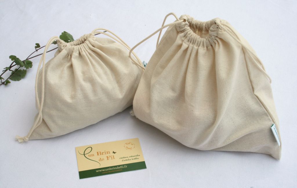 sac à vrac - nature - lot de 3 5