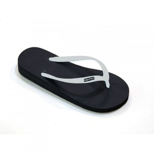Tongs talons compensés pour femme - Noir et Coconut