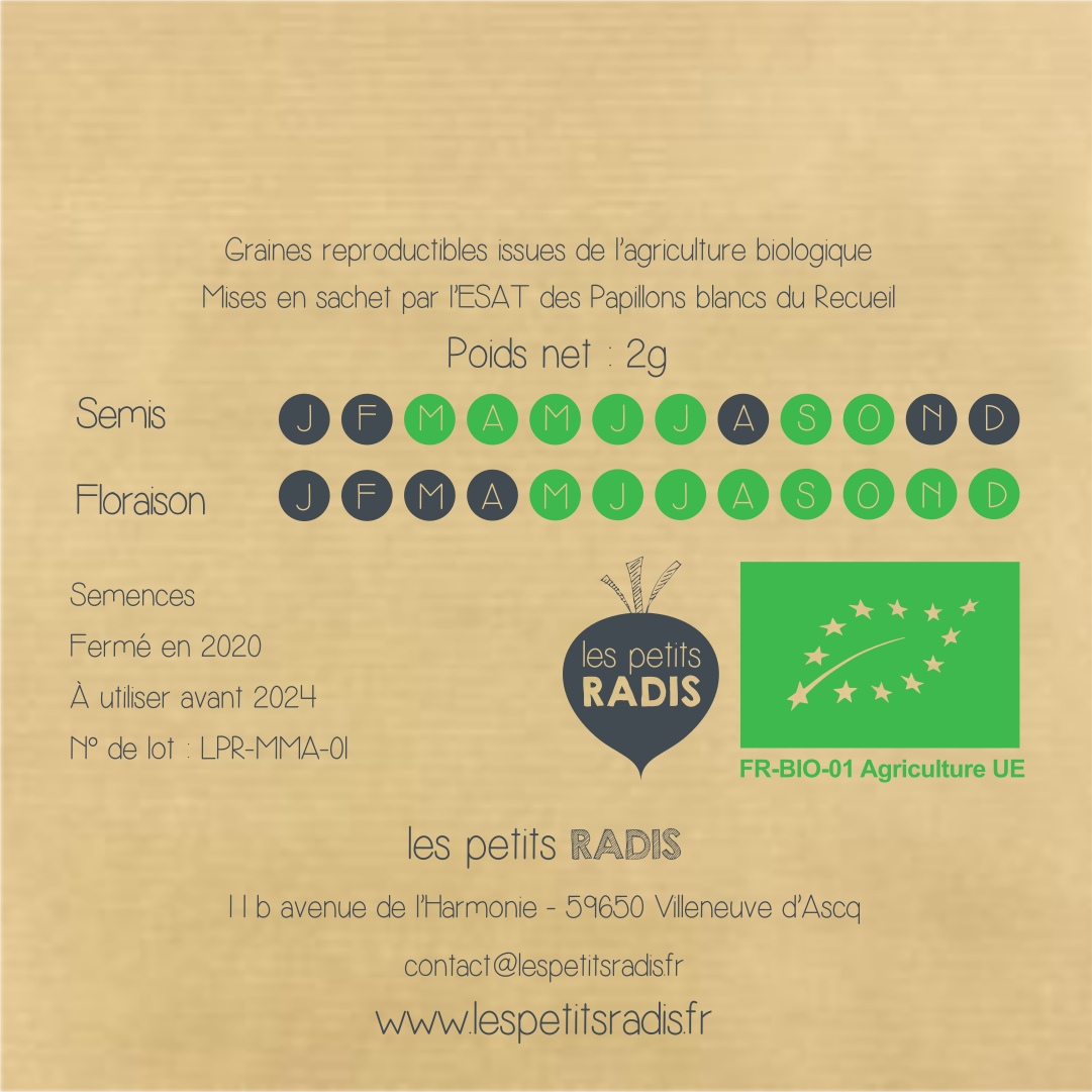 Mini-Kit de semis - graines de fleurs mellifères bio pour attirer les abeilles 6